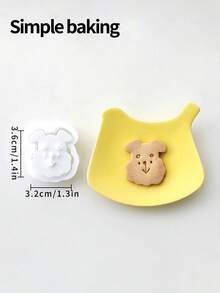 O formă de tăietor de biscuiți drăguță cu model de câine, o formă de biscuiți pentru părinți și copii, provizii pentru prânz pentru sezonul școlar, ștampile pentru biscuiți cu diverse modele de desene animate cu câini, lăbuțe mici și oase mici și o formă de desert, potrivită pentru prepararea de mici gustări ca daruri. - Vizualizare 4