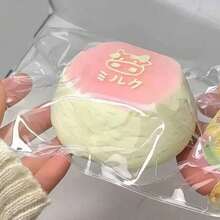 1个华夫布丁系列硅胶挤压玩具，奶油橡皮泥慢回弹，适合女孩、青少年作为减压玩具、挤压玩具、生日礼物、节日礼物、圣诞礼物、复活节礼物 - 彩色 - 查看 3