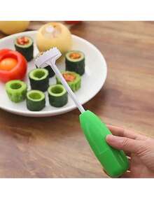 4-In-1 Multifunctional Fruit & Vegetable Pitter Set, With High-Strength Plastic Handle And Replaceable Screw Heads, ABS Material Pitter Suitable For Zucchini, Cucumber, Apple, Pear And Other Produce - Kitchen Tool Accessory - Multicolor - View 6