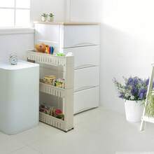 Household Multi-Storey Trolley Storage Rack Seam Cabinet Bathroom Storage Cabinet Refrigerator Seam Storage Cabinet Multi-Storey Floor Ultra-Narrow Finishing Cabinet Edge Cabinet Suitable For Bedroom, Kitchen, Living Room, Finishing Snacks. - View 8
