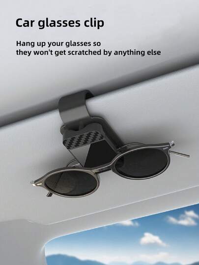 KUYILIAN 1 kẹp kính thời trang gắn trên tấm che nắng ô tô, giá đỡ kính đa năng cho ô tô, phụ kiện ô tô thiết thực.