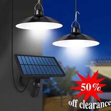 1pc 360° Outdoor Solar Floodlight, Single/Dual Head Patio Hanging Lamp, Remote Control/Non-Remote Control Outdoor Garden Decor Light, With Light Sensor LED Night Light, Detachable Corridor Lamp, Safety Lighting Emergency Camping Lamp, Corral, 25%/50%/100% Dimmable, Built-In Rechargeable Battery, Suitable For Corridor, Patio, Hall - white light - View 16