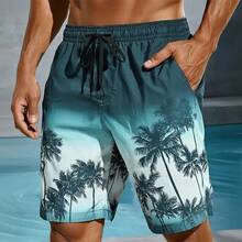 Men's Board Shorts Gradient Multicolored Palm Tree 3D Print Casual Beach Shorts Summer Casaul Vacation Lightweight Sport Shorts - DKC04C20261211X - 查看 7