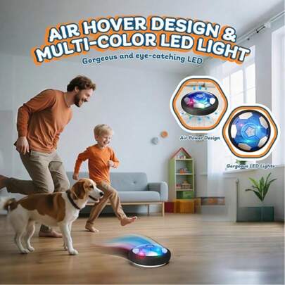 1 pieza Juguete de fútbol inflable con luz LED y protección de espuma, adecuado para niños de 4 a 12 años, juegos interiores, Día del Niño, Navidad, regalo de cumpleaños para niños y niñas de 3 a 9 años, juego de interior en días lluviosos, diversión familiar, juguete antiestrés