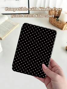 1 件复古可爱波点印花平板电脑保护套，兼容 Kindle Paperwhite 5、Kindle NK 11、10.2 英寸（第十代，2025 年款）、Galaxy Tab A8 10.5 英寸（2022 年款），防震，带支架和自动休眠/唤醒功能 - 彩色 - 查看 45
