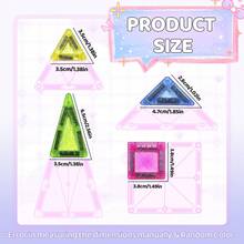 Set de bloques magnéticos con ventanas brillantes, ayuda didáctica de percepción de colores para niños de 3+, diseño de transmisión de luz + textura brillante para estimular el desarrollo visual - Multicolor - Ver 3
