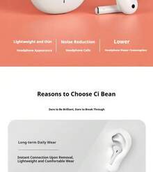 ASUS A-Bean UI True Wireless Bluetooth Earphones, Sports Noise Cancellation, Long Battery Life, Stylish Design, Compact And Comfortable, Immersive Sound, Ultra-Long Battery Life, Zero-Second Touch Control - View 6