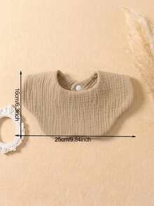 6 piezas de baberos suaves y respirables para bebé, con decoración de princesa, adecuados para uso diario - Multicolor - Ver 2