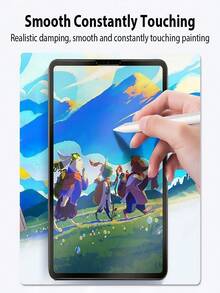 3片装哑光纸质感防眩光防指纹平板电脑屏幕保护膜，兼容iPad Air Pro 11/13英寸（5/6/7/8/9/10/11/12代，2026/2025/2024款），防爆防刮，可用于绘画/办公书写，保护眼睛，柔软材质（非玻璃），兼容Apple Pencil。 - 無色 - 查看 6