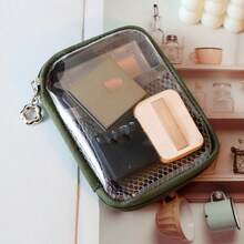 新款便携式化妆包，分格化妆品收纳袋，旅行洗漱包 - 彩色 - 查看 7