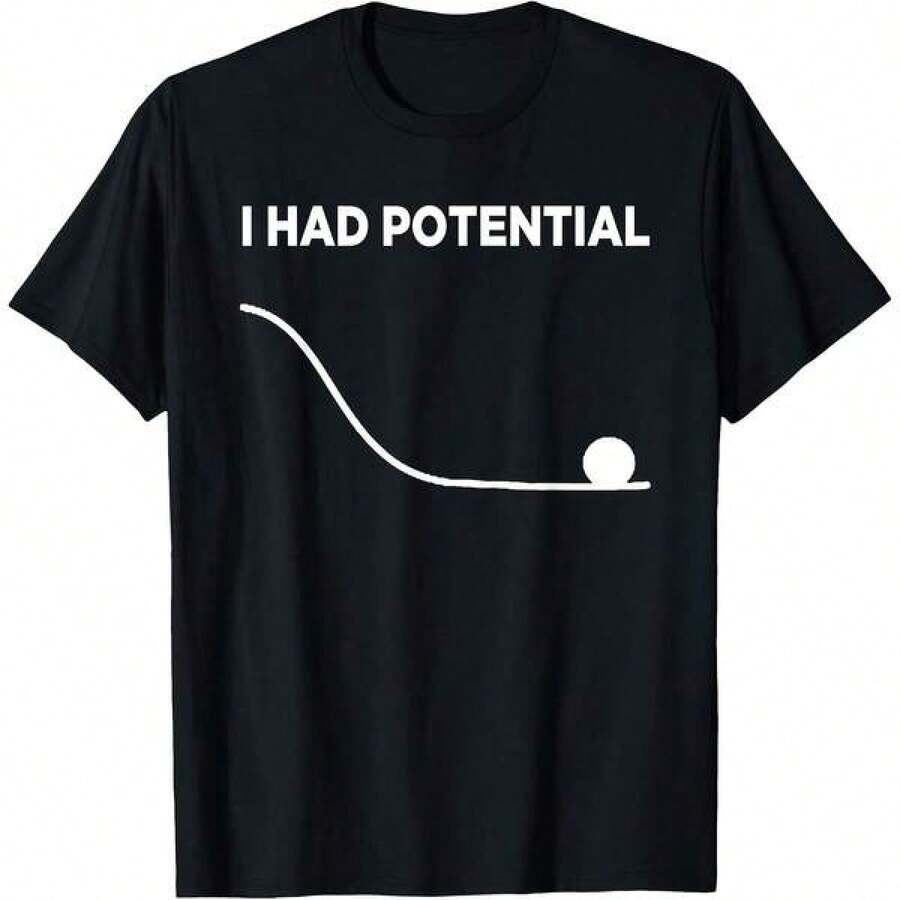 I Had Potential T-Shirt - Black - View 1
