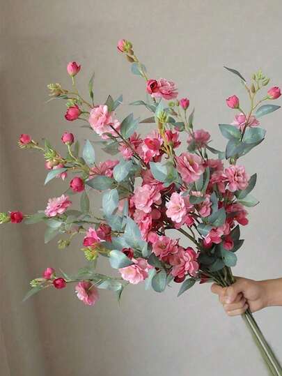 1 Bó/2 Bó hoa hồng nhân tạo 88cm, có thể uốn cong và không phai màu - Dùng để trang trí đám cưới, trang trí ngày Valentine, trang trí sinh nhật, trang trí kỷ niệm, trang trí nhà cửa, trang trí bàn ăn, trang trí phòng ngủ và phòng tắm, trang trí bàn, trang trí phòng, trang trí mùa thu, trang trí bàn làm việc, trang trí chậu cây.