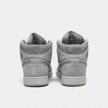 Nike Air Jordan Retro 1 Mid SE Black White Red Casual Shoes Men's HV4091-006 | Comfortable - màu trắng xám - Xem 4