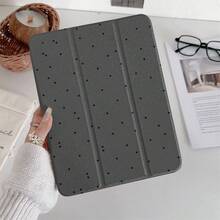 1个360°旋转灰色波点平板电脑保护套，三折支架自动休眠/唤醒保护套，透明背板，兼容iPad Pro 11、Air 11/13 M3、11 A16、第10/9/8/7代、Air 4/5、10.9/10.2/9.7英寸以及Galaxy Tab S10/S9/S8系列、Tab A9+/A8、S10 FE/S9 FE、11/12.4英寸 - 彩色 - 查看 2