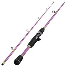 SOUGAYILANG 1.8m/5.9ft Ultralight Fishing Rod - Suitable For Freshwater And Saltwater Fishing Beginners, With EVA Handle And Ceramic Guides - Purple - View 12