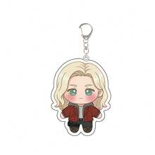 6 Peças Chaveiro Acrílico do Jogo RE Requiem Leon Grace Estilo Cartoon Acessório Requintado para Mochila Conjunto de Presente de Feriado - Multicolorido - Visão 5