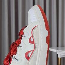 2026 New Retro Casual Sneakers For Men, Unisex Low-Top Flat Shoes With Shoebox, Suitable For Gifts, School, Running, Students - Red - View 3