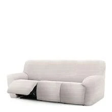 Kiva Funda Sofá Relax Pies Juntos 3x3 Super Elástica Bielástica, Varios Colores Disponibles - Funda Sofá Transpirable, Fácil de Colocar y Quitar, con Espumas de Sujeción y Gomas para Reposapiés - Envío GRATIS ✅ Entrega 24/48h a España (península) - Crudo Me - Ver 3