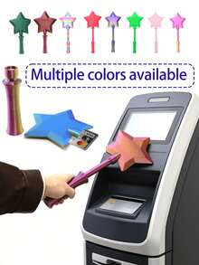 3D Printed Star Magic Wand Payment Stick, Funny Sensor Card Swiper, Girl Style - One Size Fits All - View 2