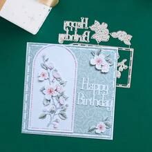 1pc Creative Flower Shaped Metal Cutting Mold, Suitable For Scrapbooking And Handicrafts, DIY Embossing Template, Handmade Greeting Cards And Gift Cards Making Tool - A - View 4