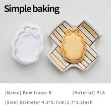A Vintage Picture Frame-Shaped Cookie Mold, With Cookie Stamps For Expressing Love, Gratitude, And Blessings. Cookies Stamp For Mother's Day And Teacher's Day To Express Gratitude. A Cookie Cutters For Gift Snacks. Cake Decorating Accessories - View 15