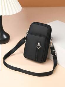 Nylon Crossbody Bag, Small Phone Shoulder Bag, Outdoor Sports Arm Bag, Unisex Messenger Bag, Adjustable Shoulder & Wrist Strap - Multicolor - View 12