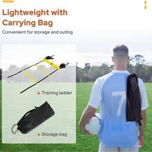 1pc Football Training Equipment, Agility Ladder, Speed Agility Ladder, 10 Rungs, 16ft, With Carrying Bag - Multicolor - View 9
