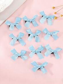 10pcs Cute Bowknot Hair Clips, Bangs Clamps For Girls, Suitable For Ponytail, Music Festival, Beach - Multicolor - View 6