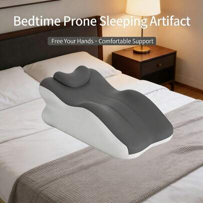 Memory Foam Ergonomic Wedge Pillow & Reading Pillow – Orthopedic Support For Neck, Back & Legs – Ideal For Sleeping, Elevating & Pressure Relief – Removable Washable Cover