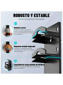 2 piezas Organizador de estante para sombreros montado en la pared - Adhesivo resistente, almacenamiento multicapa para gorras, soporte de exhibición de plástico portátil para puertas de armarios y dormitorios, organizador de perchero para - Negro - Ver 4