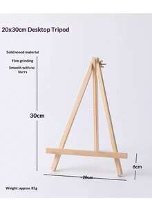 1pc Minimalist Multi-Functional Light Wood Tone Desktop Easel, Natural Wood Non-Slip Stable, Suitable For Student Painting, Home Photography, Art Sketching, General Celebration Occasions - Desktop Easel - View 7