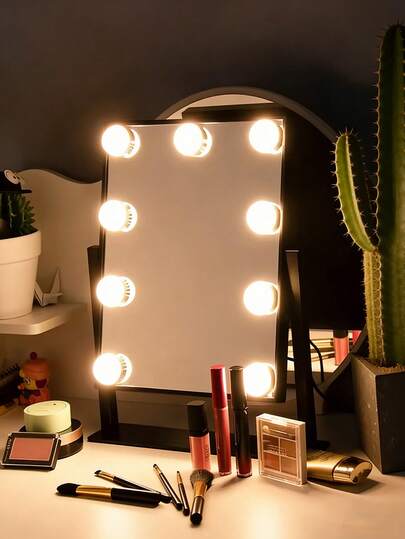 Professional USB Touch Makeup Light Set - Dimmable LED Makeup Light Strips With 3 Color Temperatures (White/Warm/Natural) And Stepless Brightness Adjustment, Suitable For Vanity, Live Streaming, Content Creation, Bedroom And Bar Decor (Optional 6, 10, 12 Or 14 LED Lights)