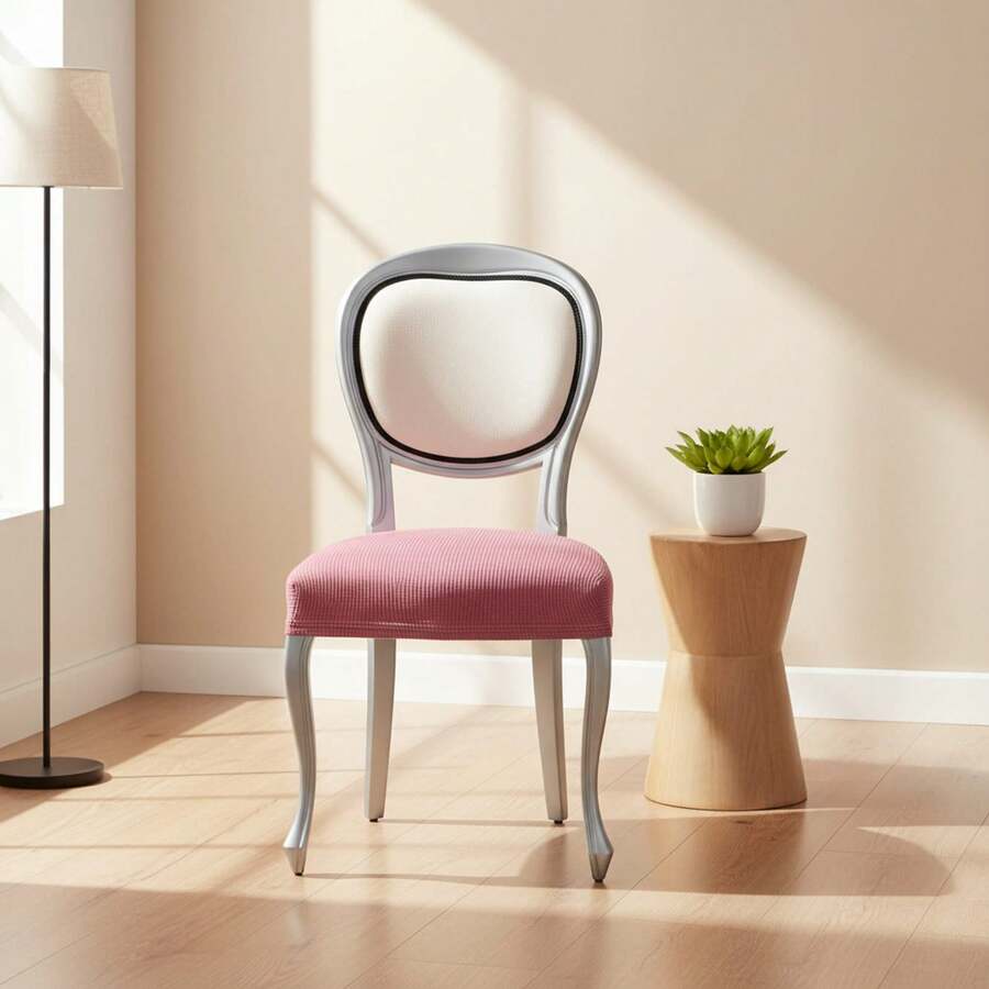 Kiva 2 Universal And Versatile Chair Covers, Various Colors Available – Easy-To-Fit Protective Chair Cover For Backrest, Seat And Arms - Pink - View 1