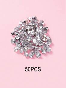 150pcs/Set Plastic Throwing Confetti, Modern Rhinestone Shaped Throwing Decoration For Party, Back To School Valentine Day - View 7