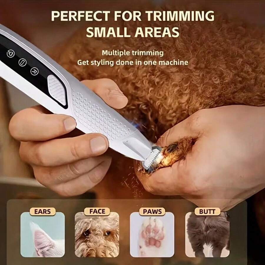 可充电电动宠物毛发修剪器，猫狗美容剪，宠物美容用品 - 查看 1