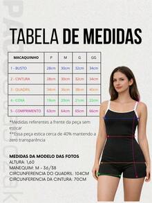 KIT 2 Peças Macaquinho Esportivo Feminino pra Academia Corrida Fitness Caminhada Bicolor - Preto/Marrom - Visão 6