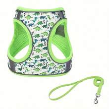 The Dog Harness And Leash Combination Is Designed With A Breathable Honeycomb Mesh To Avoid Overheating And Sweating.And Its Anti-Escape Feature, Along With Adorable Patterns - Multicolor - View 13