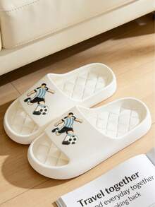 Luxurious EVA Cream-Textured Sandals, Soft Color Tones + Exquisite Texture, Adding Domestic Happiness - White - View 4