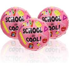 Globos de regreso a la escuela, globos de jardín de infancia para la vuelta a la escuela, decoración de fiesta para el primer día de escuela, decoración de fiesta, fiesta escolar, juego de globos de 3 - Autobús escolar Amarillo N - Ver 1