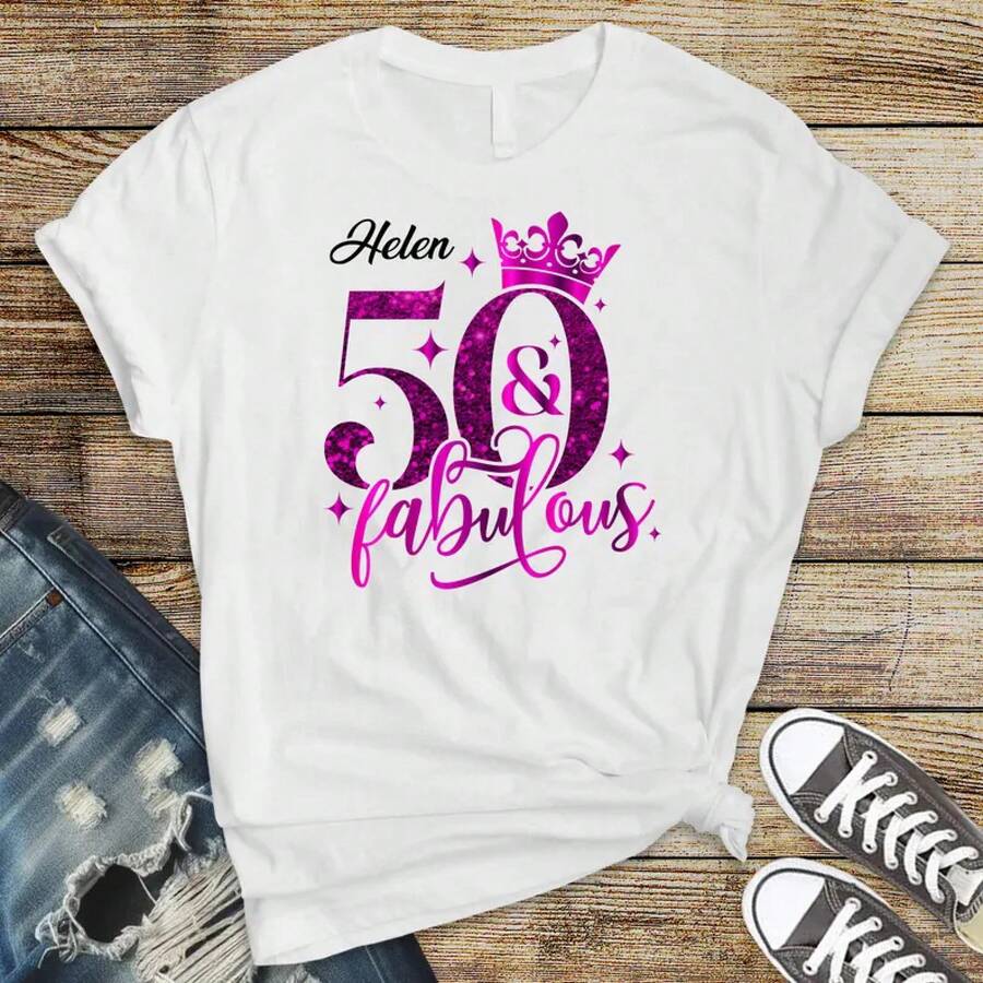 Personalised 50th Birthday T-Shirt - Party Tee