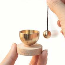 Mini Singing Bowl Set - Meditation Sounding Bowl, Crisp And Melodious Sound, Suitable For Yoga, Meditation, Unique Gift - Multicolor - View 3