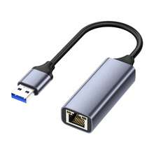 VegGieg USB 轉千兆乙太網路轉接器 1000Mbps RJ45 區域網路卡 鋁合金 適用於筆記型電腦 PC 桌上型電腦電視盒 即插即用 - 查看 14