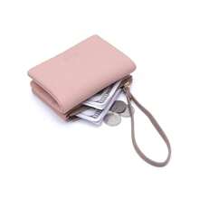 New Large Capacity Simple Women's Handheld Wallet, Multi-Functional Retro Card Holder, Versatile Fashion Short Coin Purse - Rosa - Visa 4