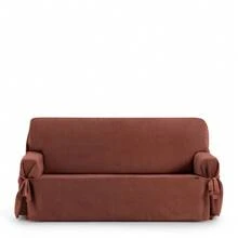 Kiva Universal 2-Seater Sofa Cover, One-Piece Design With Tie Fastening, Various Colors Available - Sofa Cover With 4 Firm Fastening Points - Teja Mid - 查看 3