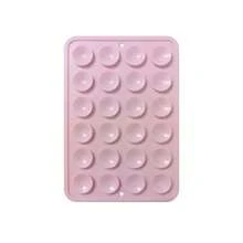 Giá đỡ điện thoại bằng silicon có giác hút (1/2 chiếc), gồm 24 giác hút riêng biệt không cần keo dán, có thể tái sử dụng, hai mặt, thích hợp để trang điểm, tập thể dục, tắm, lái xe và sử dụng trong nhà bếp. - Nhiều màu - Xem 11