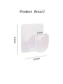 2个装窗帘杆挂钩，强力窗帘杆夹，免钻孔固定式粘扣支架，门帘伸缩杆粘钩 - 彩色 - 查看 11