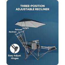 Sport-Brella BRE03-605-04-P Silla reclinable - Azul Medianoche - Ver 6