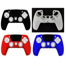 Silicone Protective Case Cover Compatible With PS5 Game Controller, Anti-Slip, Multiple Colors Available - View 1