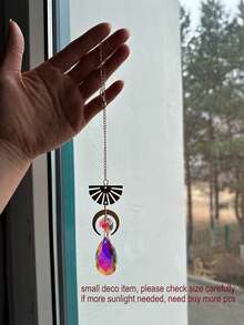 1 chiếc đèn thả pha lê Sun Catcher trang trí sân vườn - Nhiều màu - Xem 11