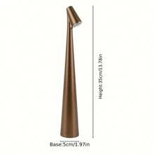 1pc Creative Minimalist Toothbrush Atmosphere Light, Wireless USB Rechargeable Desk Lamp, Suitable For Multiple Scenarios, 3-Level Brightness Adjustment - Multicolor - View 2